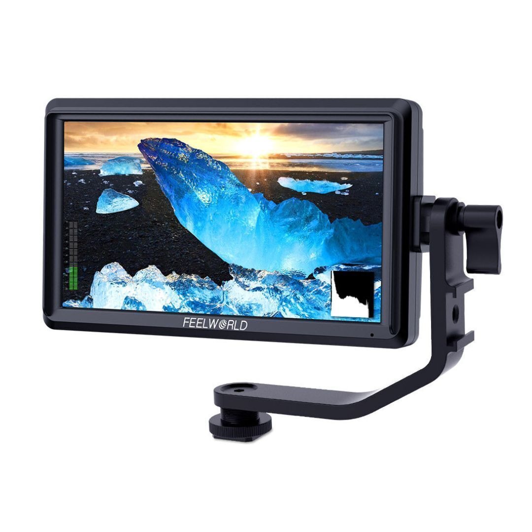 FeelWorld S55 V2 5.5-Inch Camera DSLR Field Monitor with 4K HDMI Input and Output Without Delay
