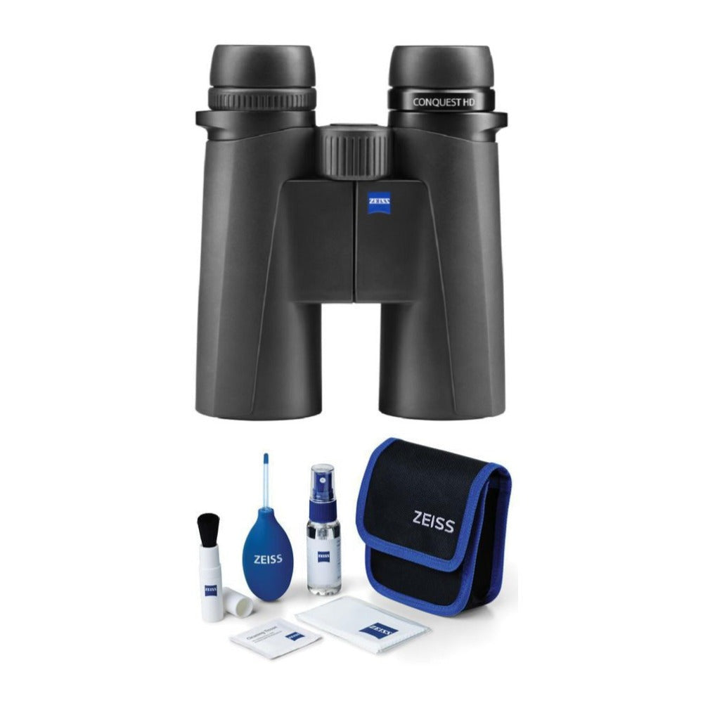 Zeiss 8x42 Conquest HD Binoculars (Black) with Lens Cleaning Kit