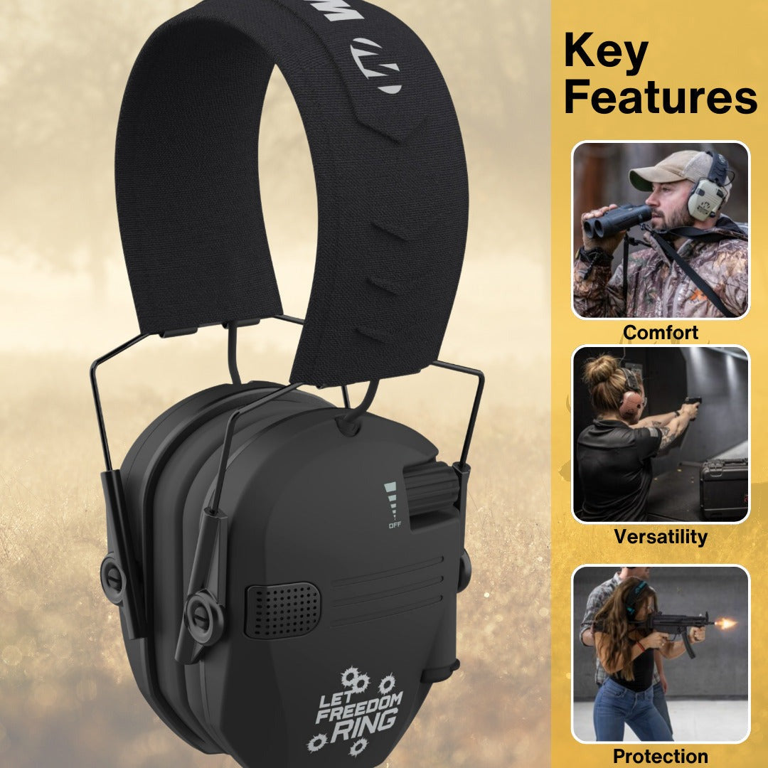 Walker's Razor Walkie Talkie Bundle with Ear Muffs and Accessories