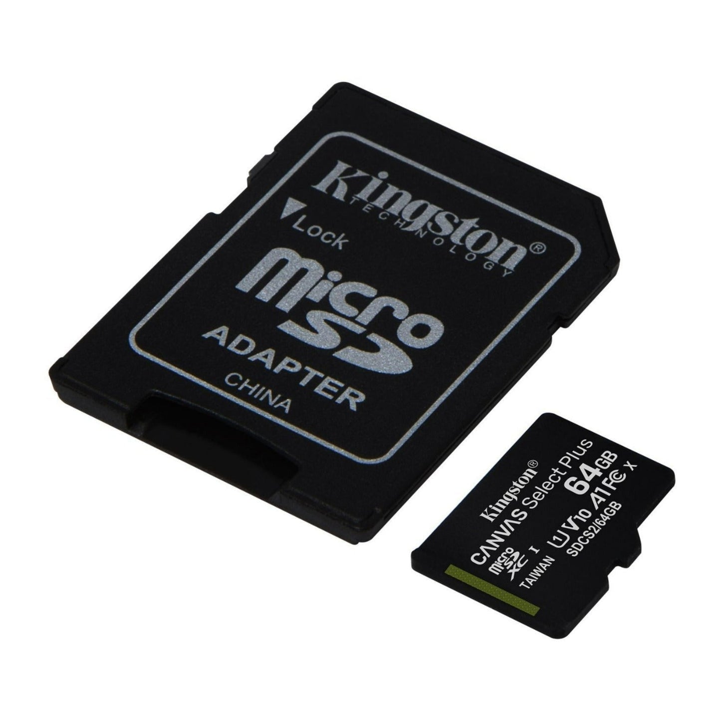 Kingston 64GB 100MB/s Read Speed Canvas Durable A1-Rated Memory Cards (2-Pack)
