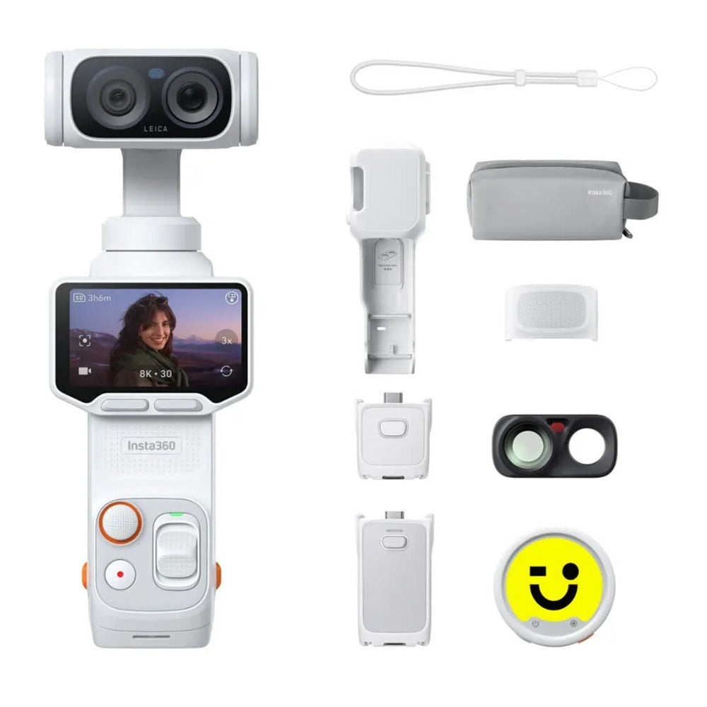 Insta360 Luna Ultra 8K Dual-Lens Gimbal Camera Standard Combo (Stellar White)