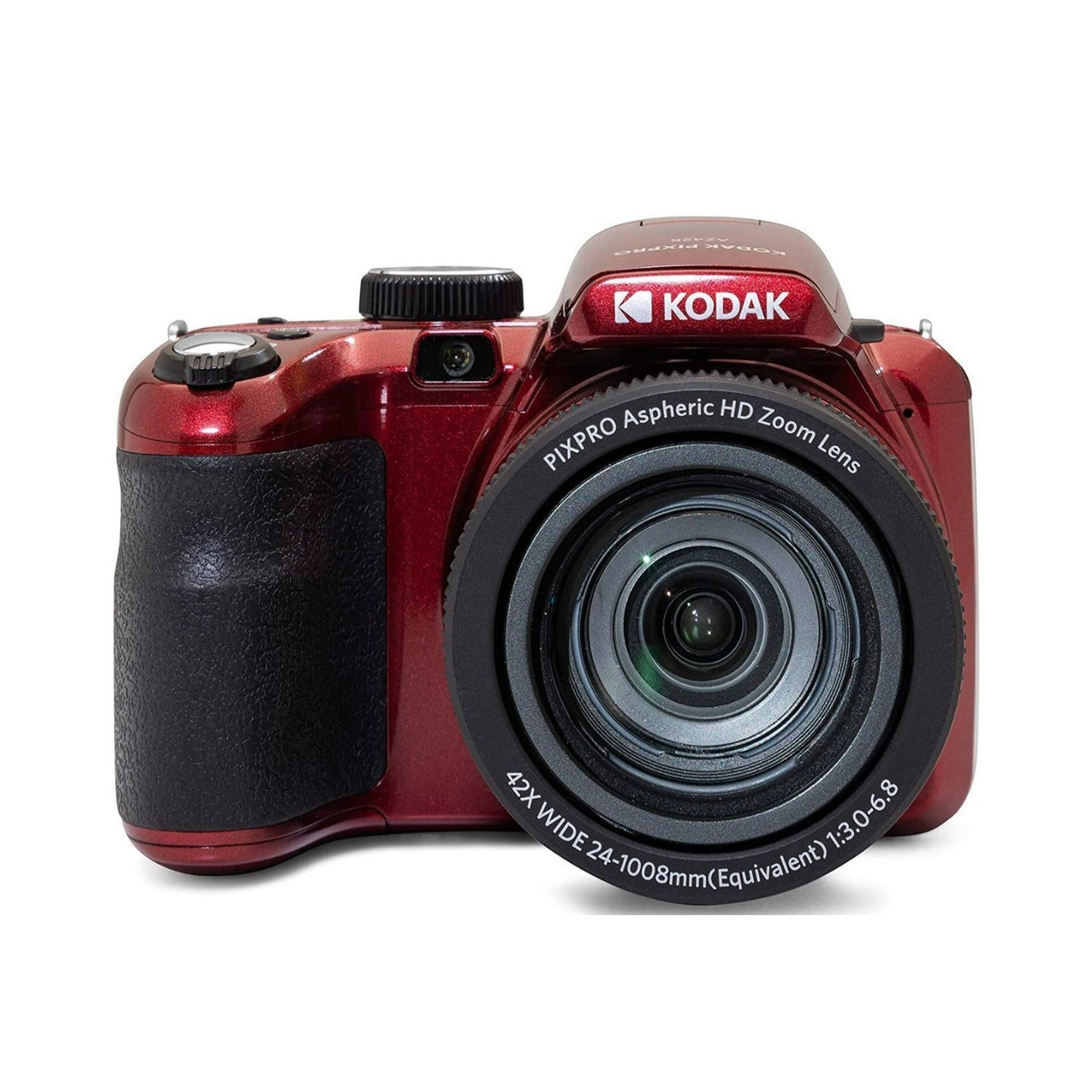 Kodak PIXPRO AZ425 Astro Zoom Camera (Red) with 32GB Card and Rechargeable Battery and Charger Kit