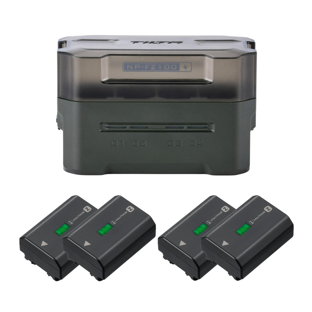 Sony Z-Series NP-FZ100 7.2V 2,280mAh Rechargeable Battery (4-Pack) Bundle