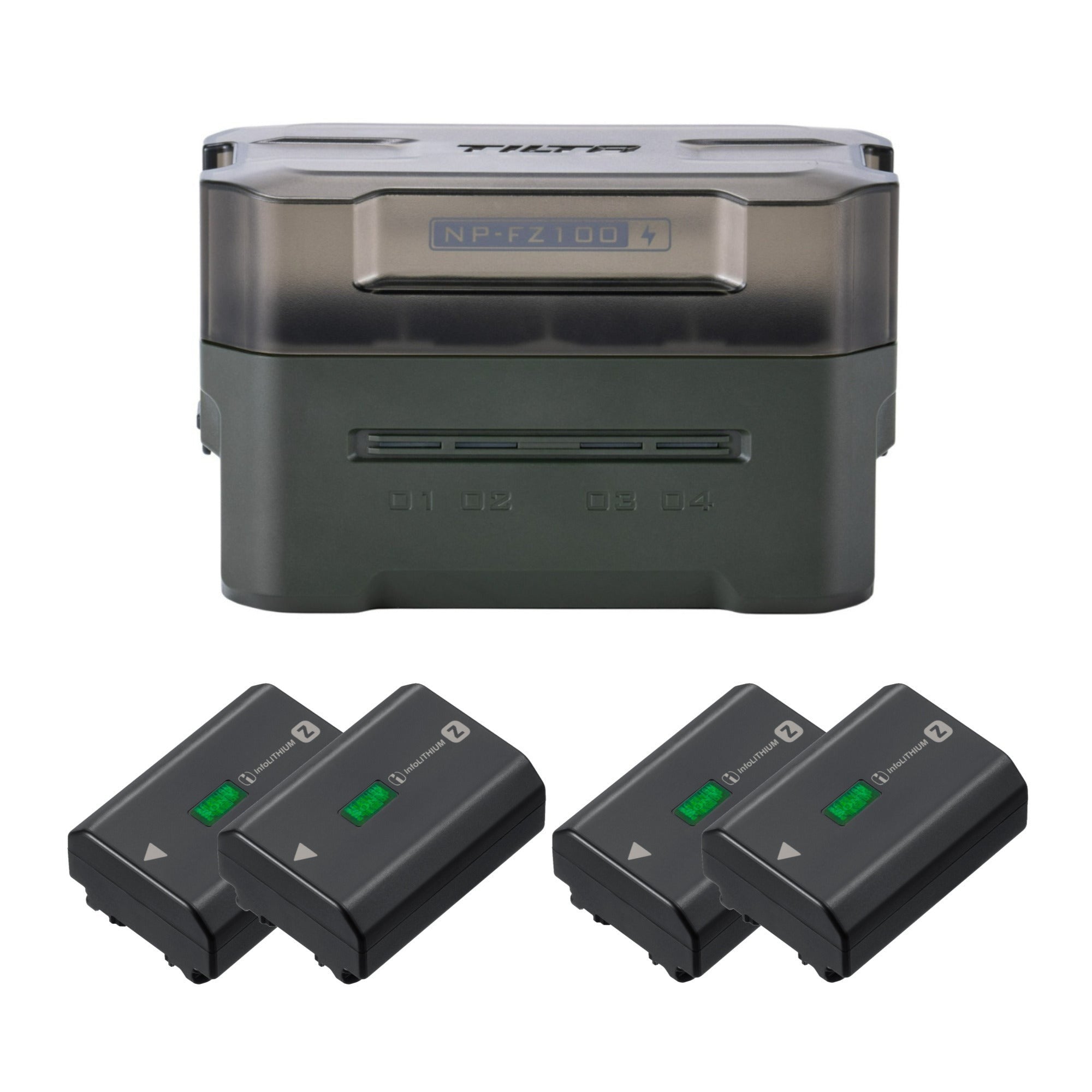 Sony Z-Series NP-FZ100 7.2V 2,280mAh Rechargeable Battery (4-Pack) Bundle