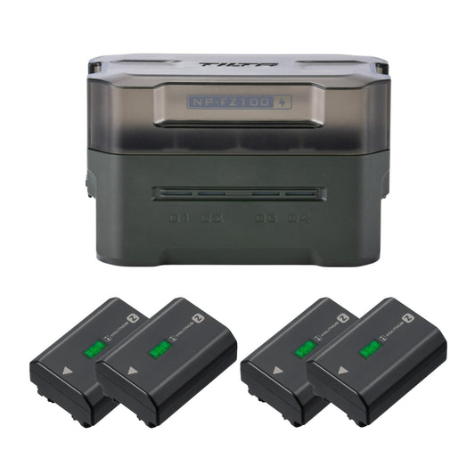 Sony Z-Series NP-FZ100 7.2V 2,280mAh Rechargeable Battery (4-Pack) Bundle