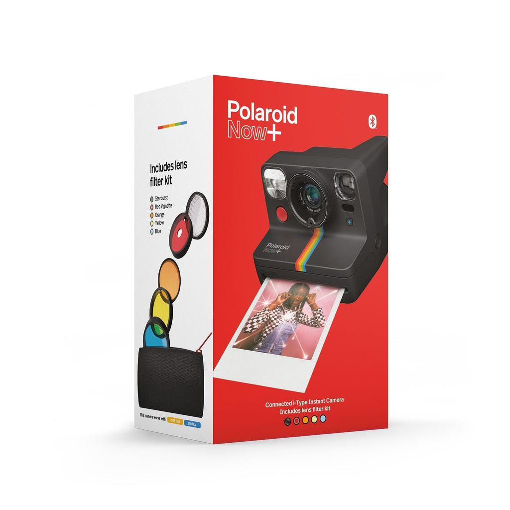 Polaroid NOW+ Instant Film Camera with Black and White Film and Storage Box