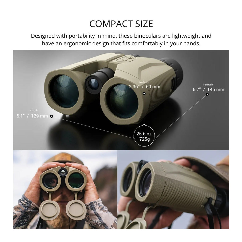 ATN 10x42 3K Laser Ballistics Rangefinder Binoculars IPX6 with LCD Display