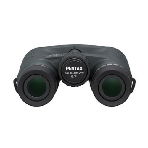 Pentax A-Series AD 9x32mm Roof Prism WP Binocular with Binocular Harness Bundle