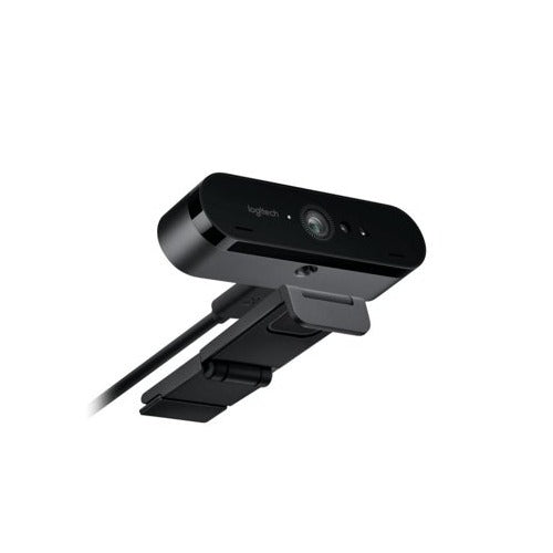 Logitech Brio Ultra HD Webcam with Knox Gear Selfie Ring Light and 4-Port USB Hub Bundle