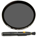 Tiffen 72mm Circular Polarizing Lens Filter and Lens Cleaning Brush Bundle