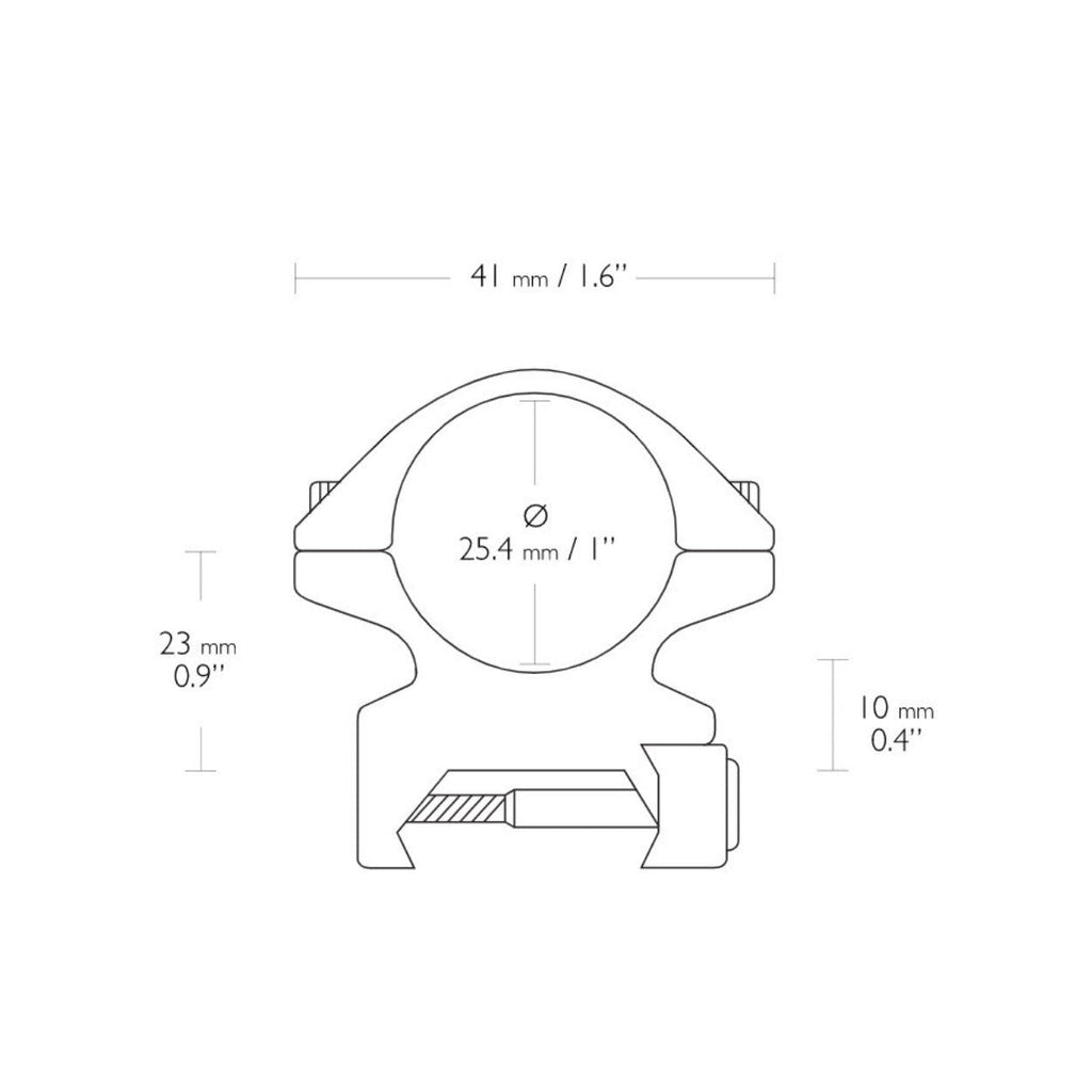 Hawke Sport Optics Vantage IR 4-12x50 Riflescope (L4A Dot Reticle) with Rings Bundle