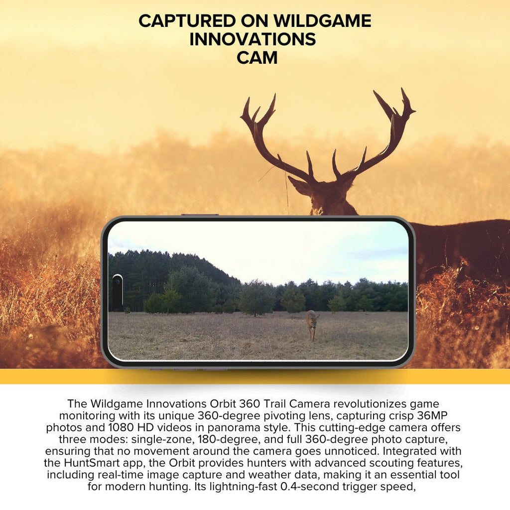 Wildgame Innovations Orbit 360-Degree Trail Camera with 36MP Image and 1080p Video (10-Pack) Bundle
