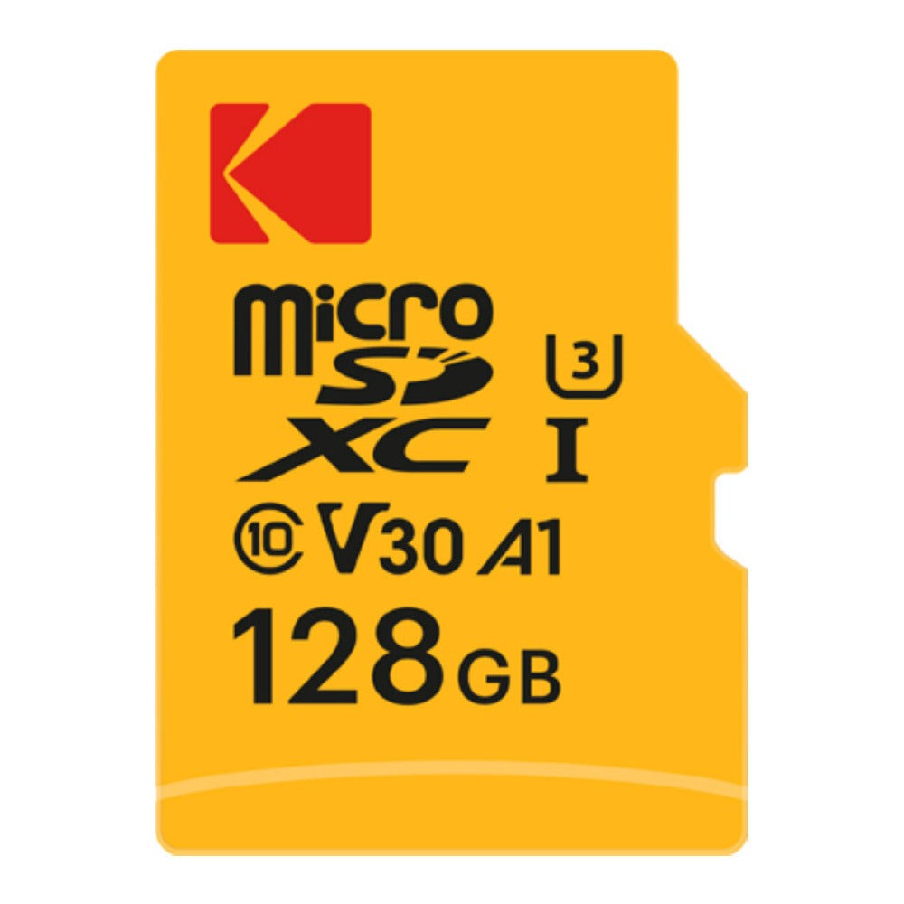 Kodak 128GB Class 10 UHS-1 U3 V30 A1 MicroSD Memory Card