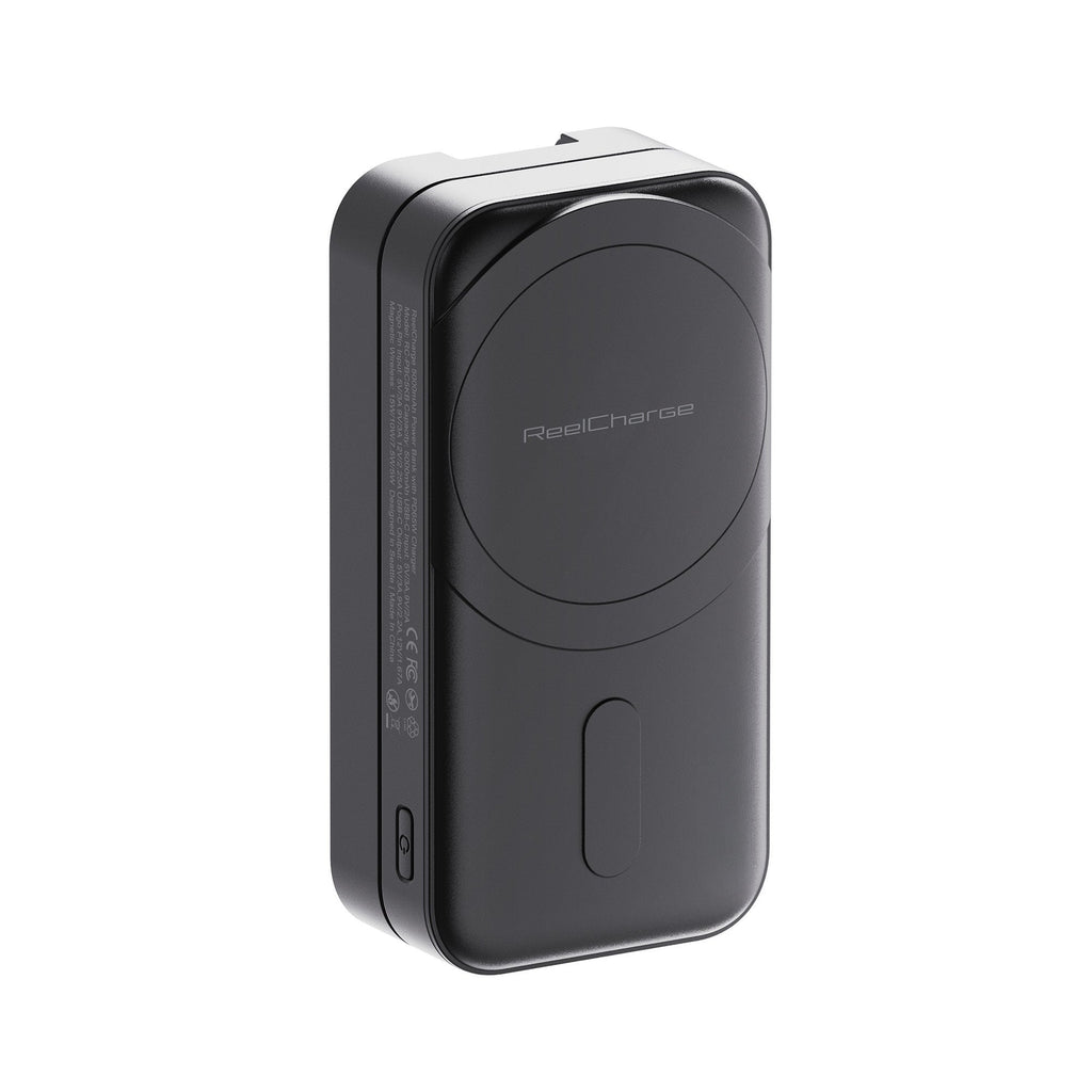 ReelCharge 5,000 mAh 65W Power Bank Fusion 5K (Black)