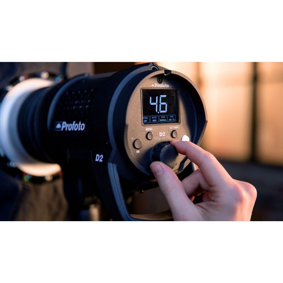 Profoto D2 1000 AirTTL Studio Flash, 1000Ws, Compact Design (Black) (Certified Refurbished)