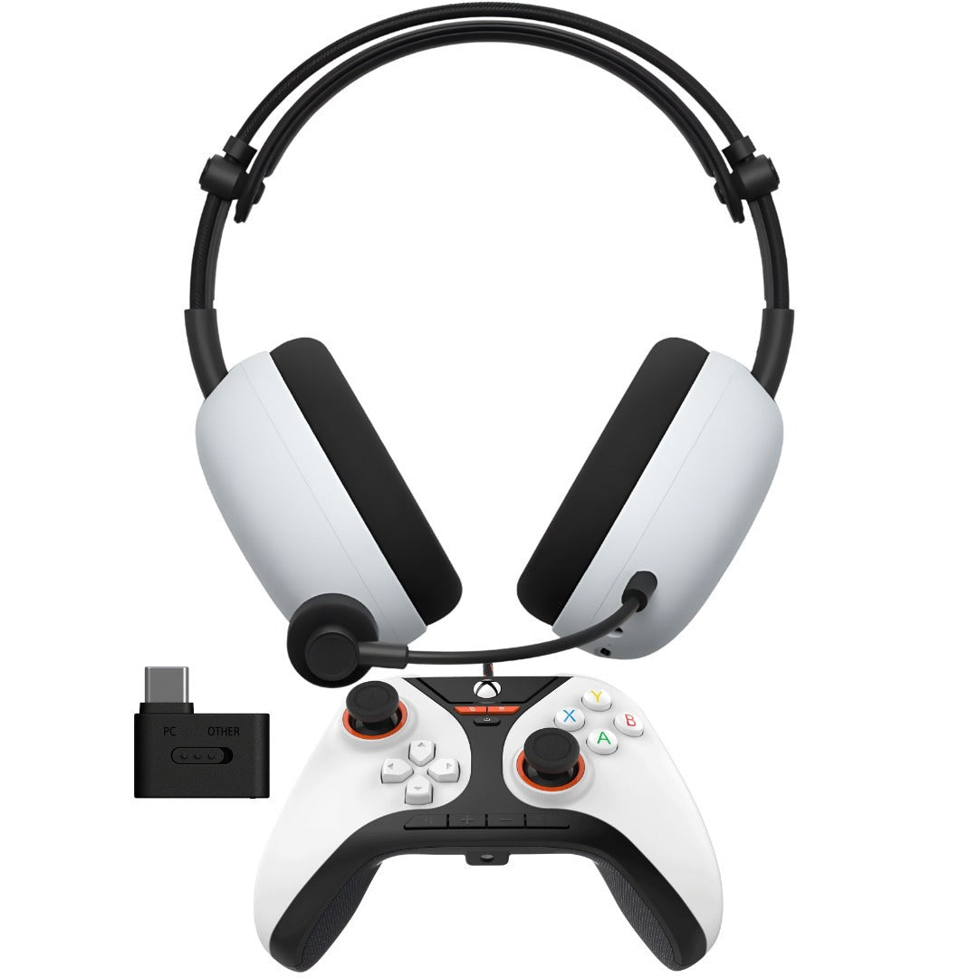 Sony INZONE H9 II Wireless NC Gaming Headset (White) w/ GamePad Pro X Controller