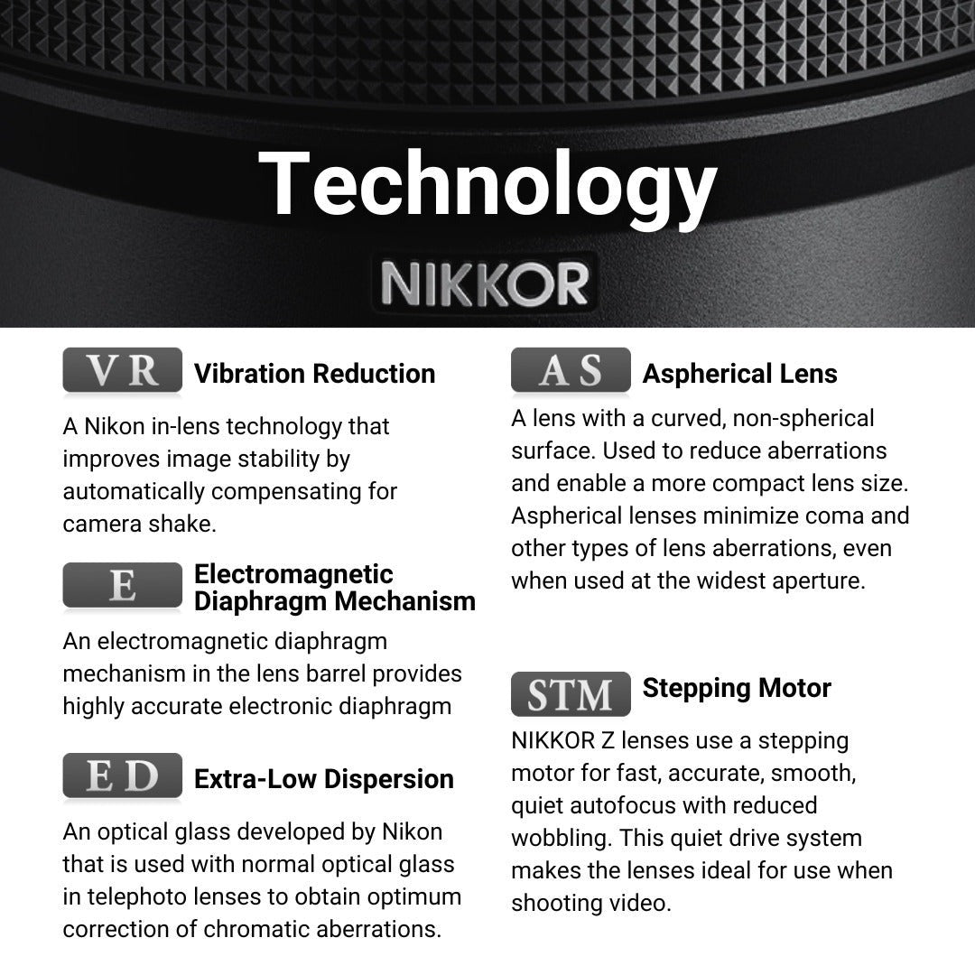 Nikon Z 28-400mm F4-8 VR Full-Frame Z-Mount Lens with 77mm 3-Piece UV, CPL, FLD Filter Kit Bundle