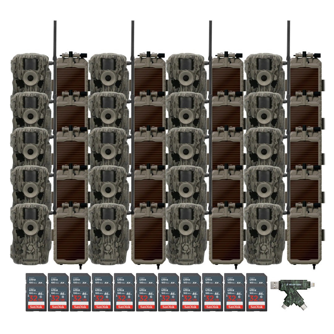 Stealth Cam 36MP Fusion Max Cellular Trail Camera with 80-Feet Detection Range (2-Pack) x 10 Bundle