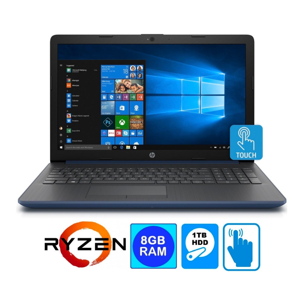 HP 17-CA 17.3" Touchscreen Laptop, AMD Ryzen 3 2300U, 8GB RAM, 1TB HDD (Certified Refurbished)