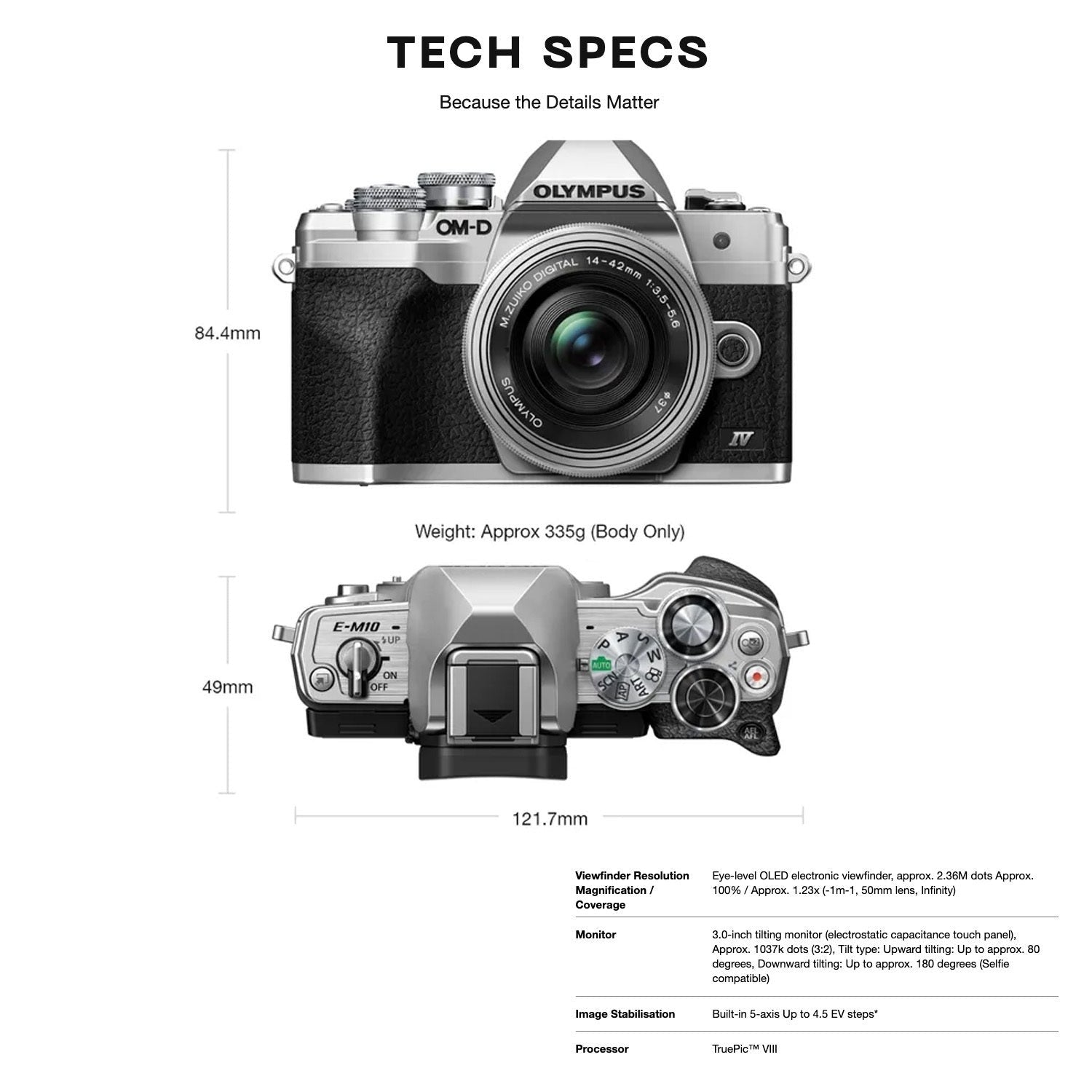 Olympus OM-D E-M10 Mark IV Camera Body (Silver)