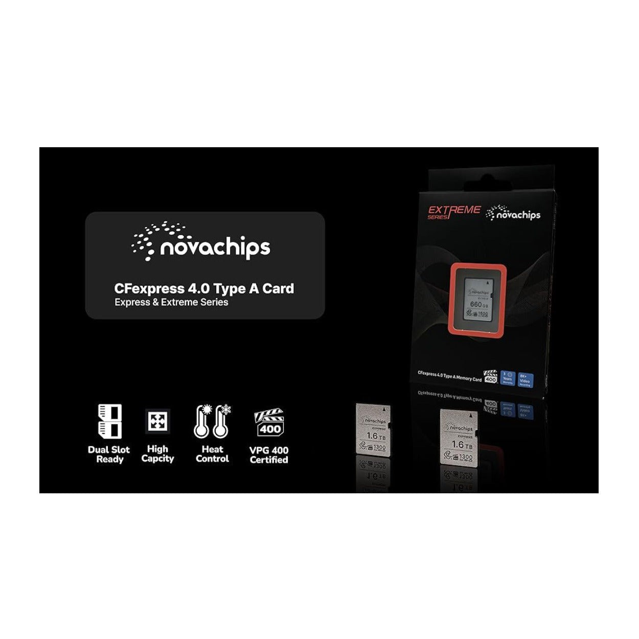 Novachips Express 1.6TB CFexpress 4.0 Type A Memory Card