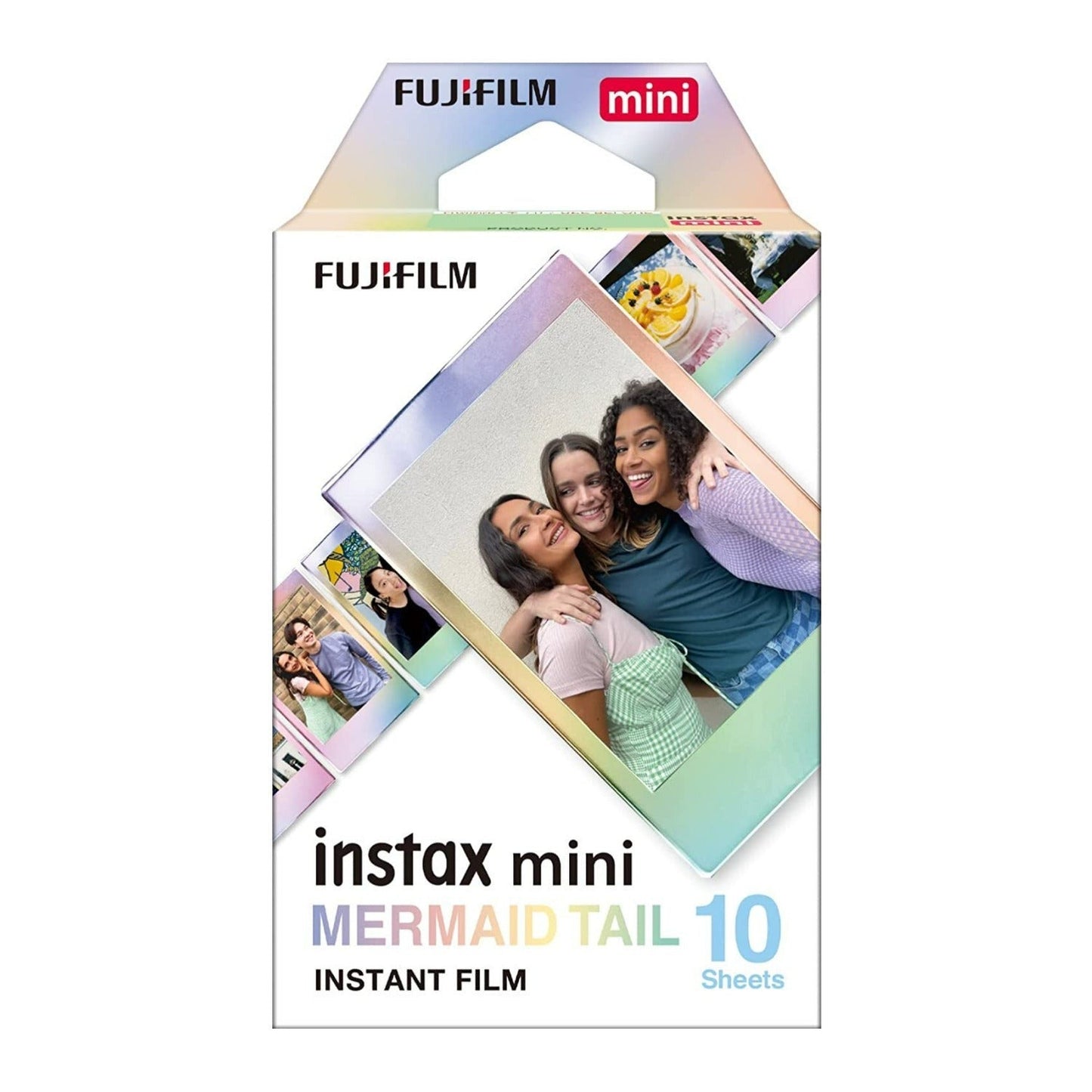Fujifilm Instax Mini Mermaid Tail Film, Glitter Styles (10 Exposures) 5-Pack