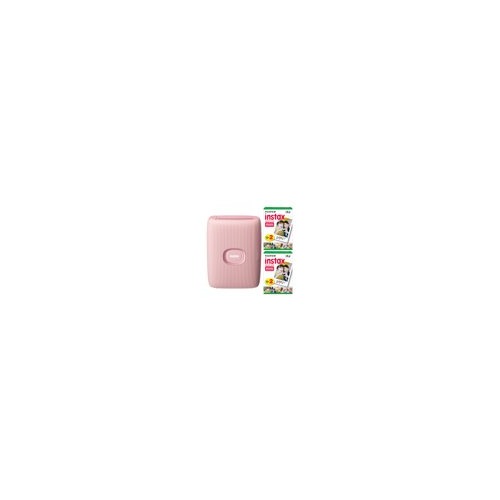 Fujifilm Instax Mini Link2 Smartphone Printer (Pink) and Film Pack (40 Sheets)