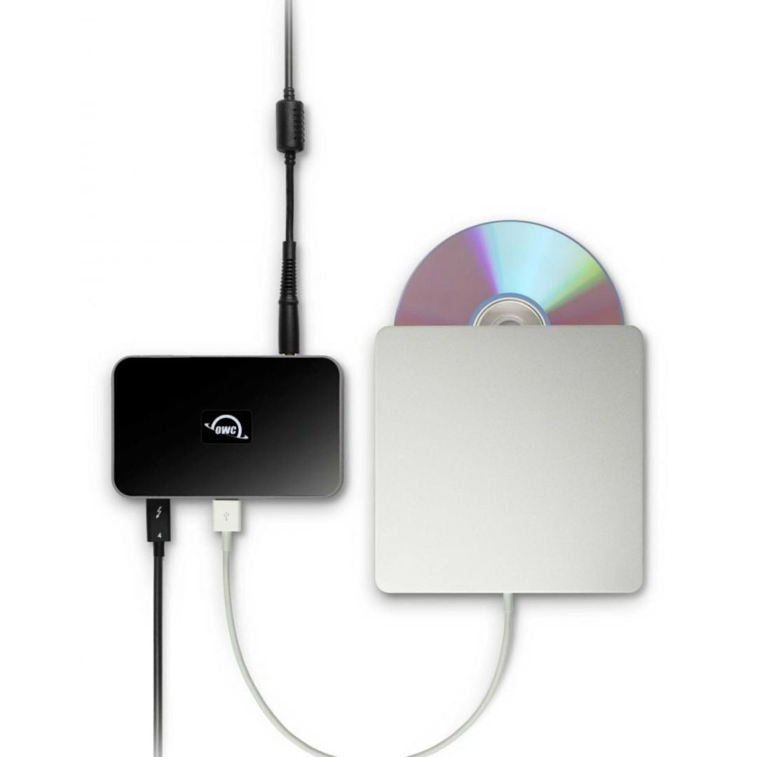 OWC Thunderbolt Hub with Three Thunderbolt 4 Ports and One USB Port for Thunderbolt 4 PC