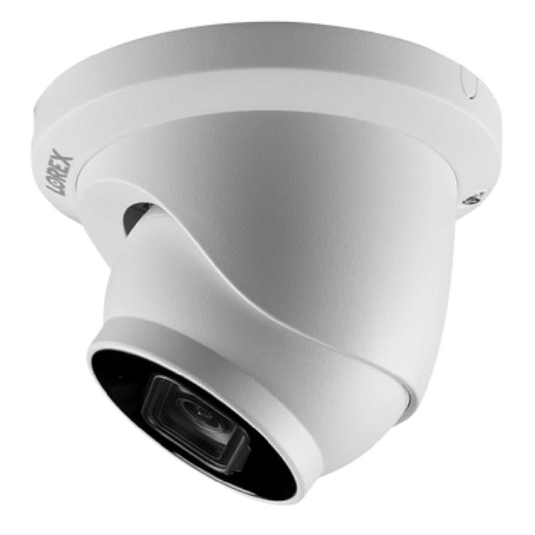 Lorex 4K 16-Camera Capable (Wired or Fusion Wi-Fi) 4TB Wired NVR with 8 IP Dome Cameras (White)