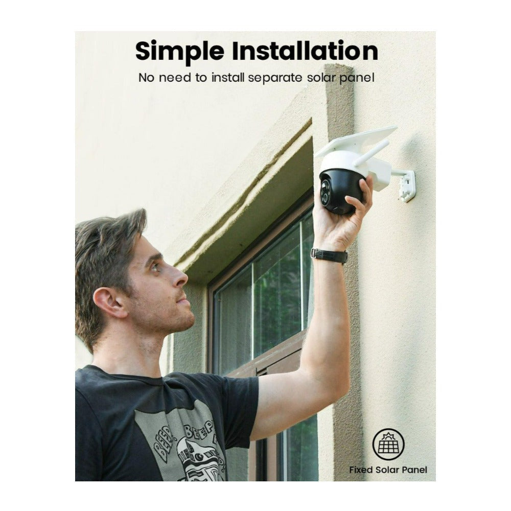 AOSU Security WirelessCam System Pro 2-Cam Kit and SolarCam D1 Classic 2K Camera