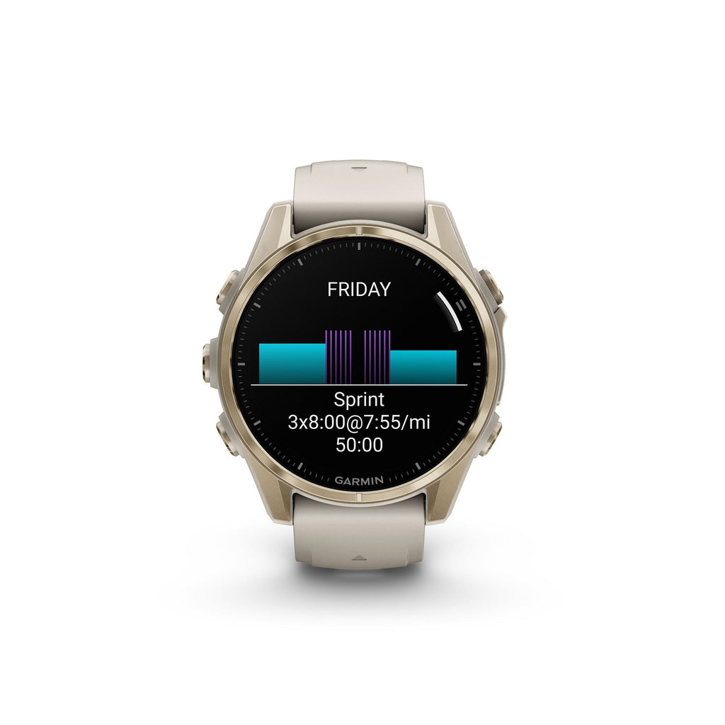Garmin fēnix 8 AMOLED Sapphire GPS Smartwatch (43mm, Fog Gray/Sandstone) (Used)
