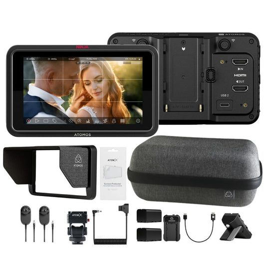 Atomos Ninja TX GO with Creator Kit for 5-Inch Monitors and Universal Power Kit