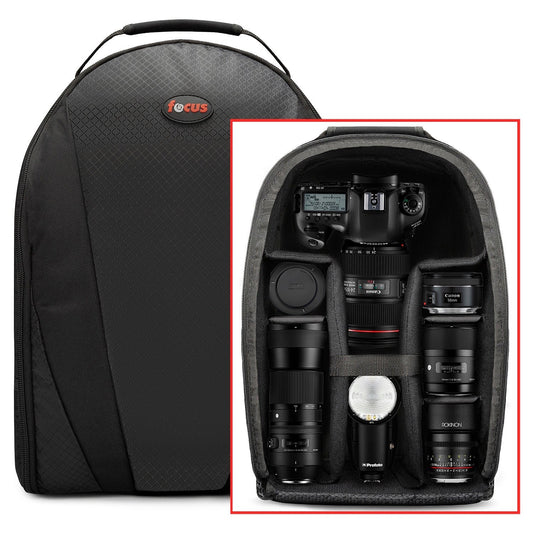 Focus Camera Photo and Video Backpack (Black)