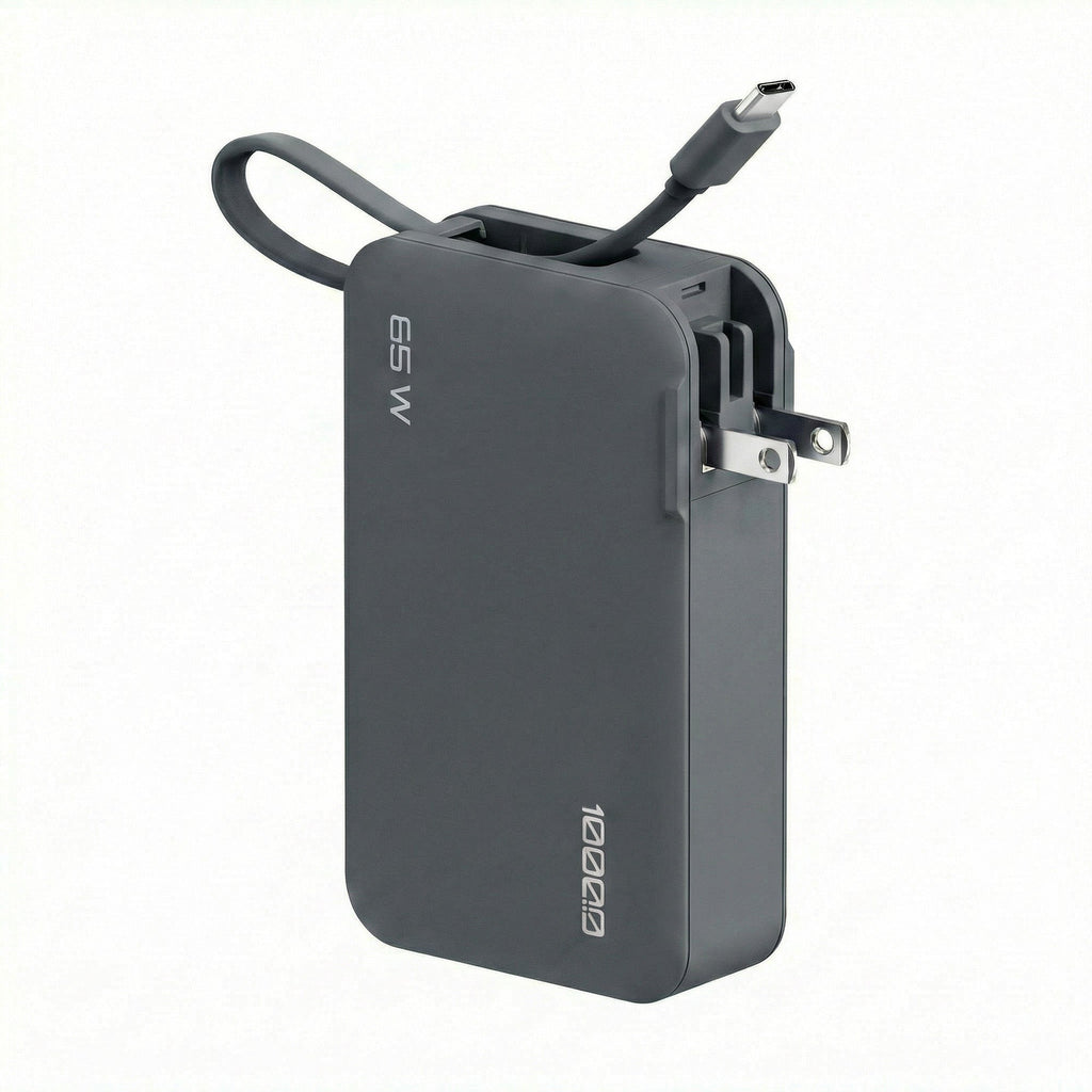 ReelCharge 10,000 mAh 65W Power Bank Flex (Cool Gray)