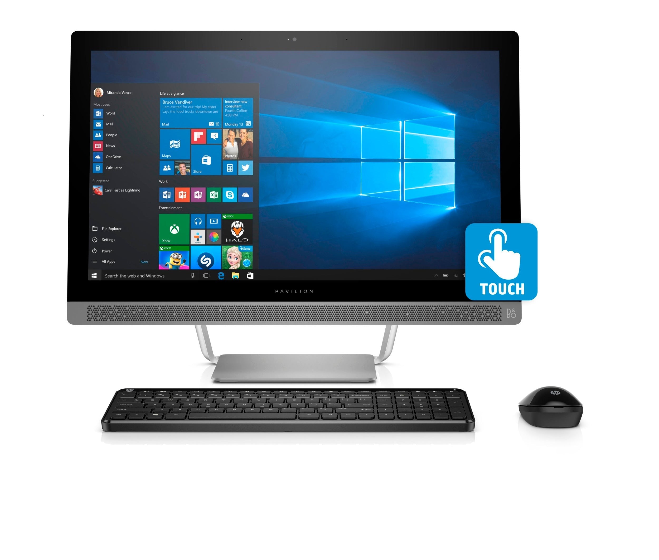 HP Pavilion 24-b010 23.8" Full HD Touchscreen All-in-One Desktop (Refurbished)