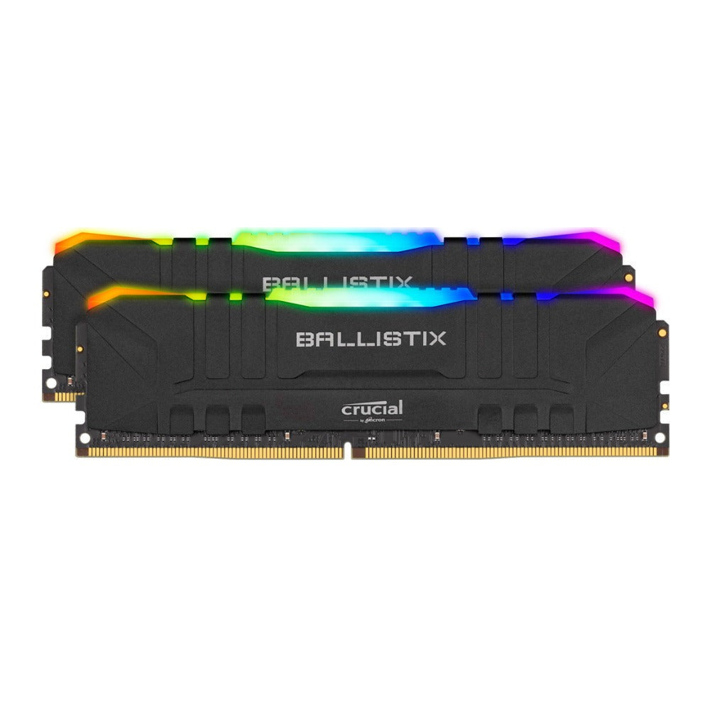 Crucial Ballistix 16GB DDR4-3200 UDIMM RGB RAM Memory Kit (2 x 8GB, Black)