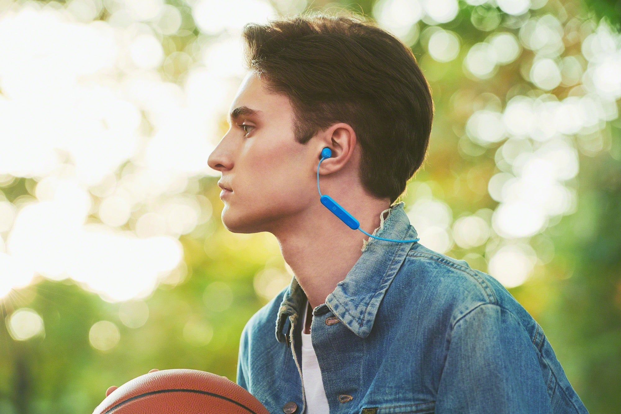 Sony WI-C300 Wireless In-Ear Headphones (Blue)