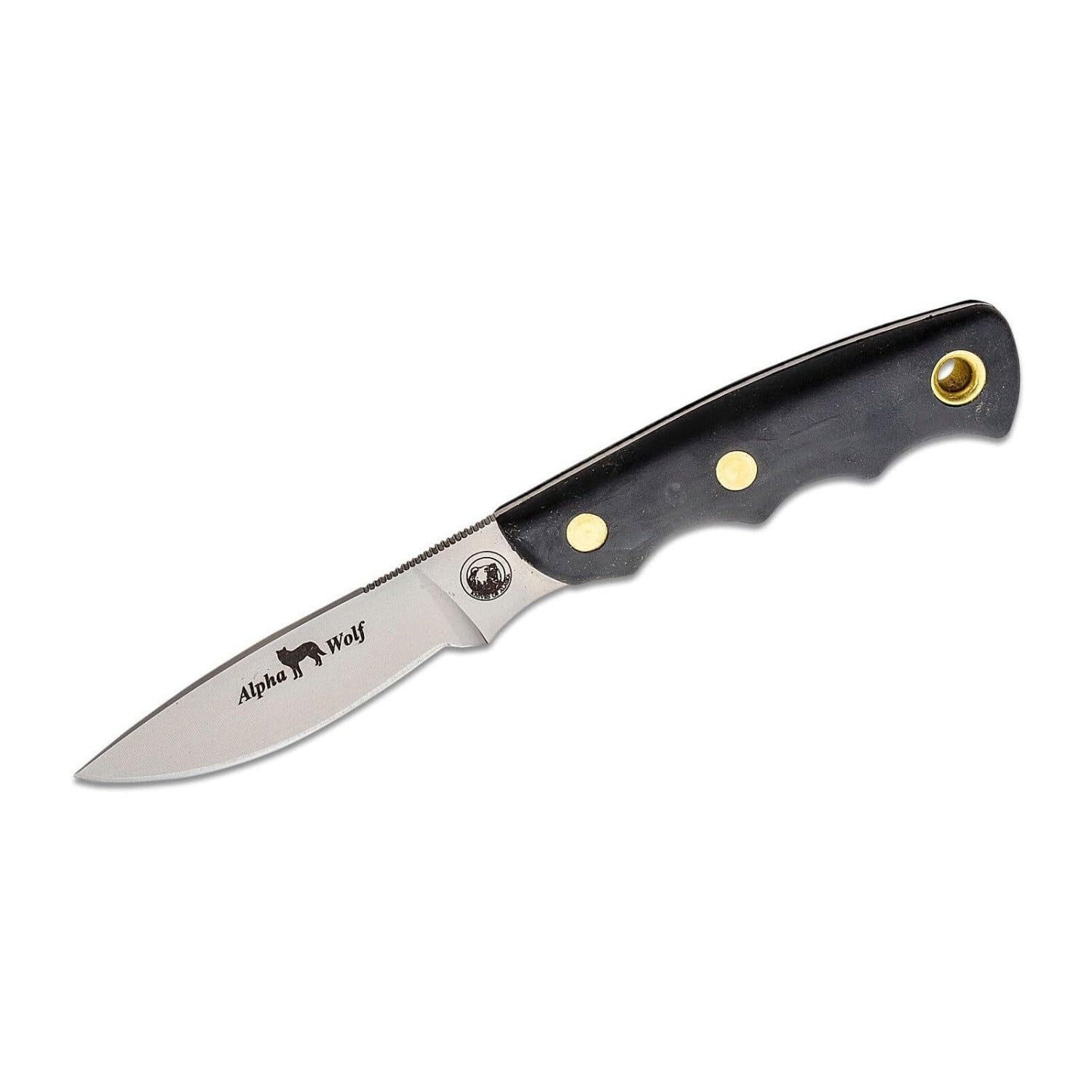 Knives of Alaska Bobcat Mini Hatchet and Alpha Wolf D2 Fixed-Blade Knife Combo