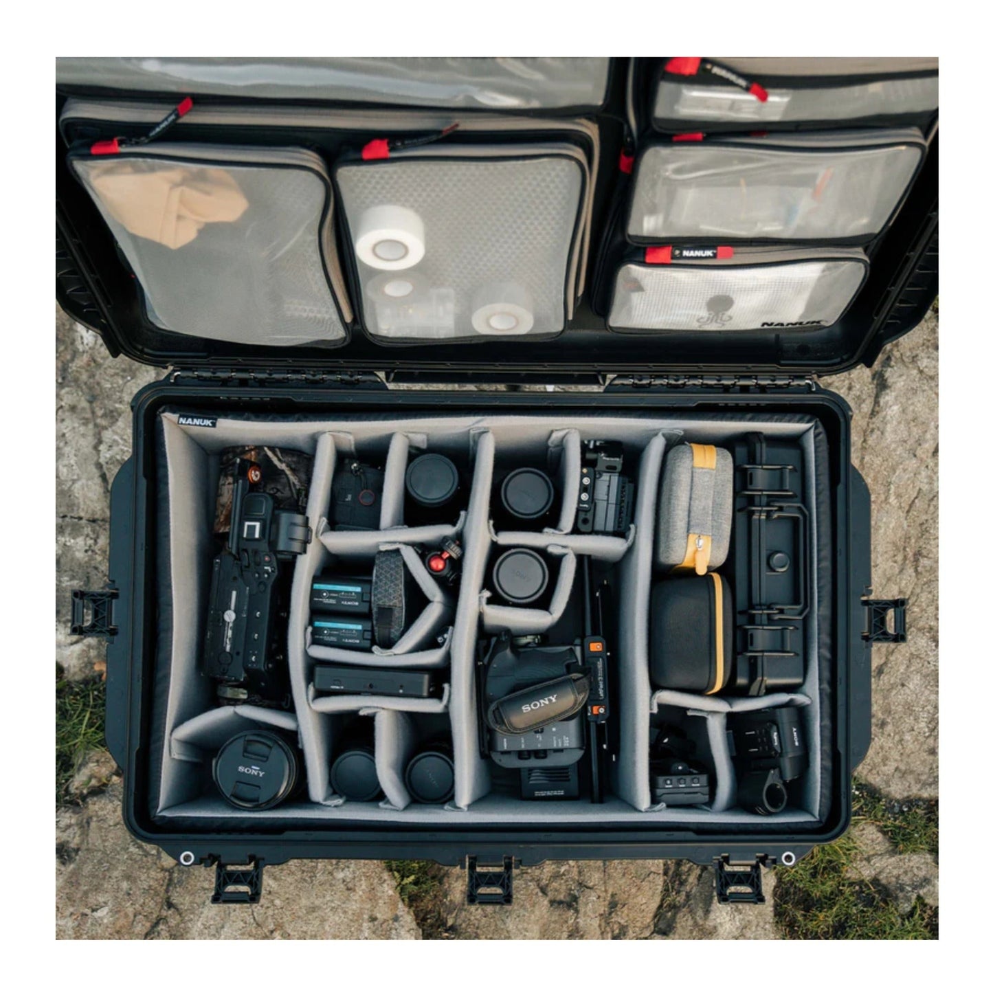 Nanuk 963 Pro Photo Kit Wheeled Hard Case With Padded Divider and Lid Organizer