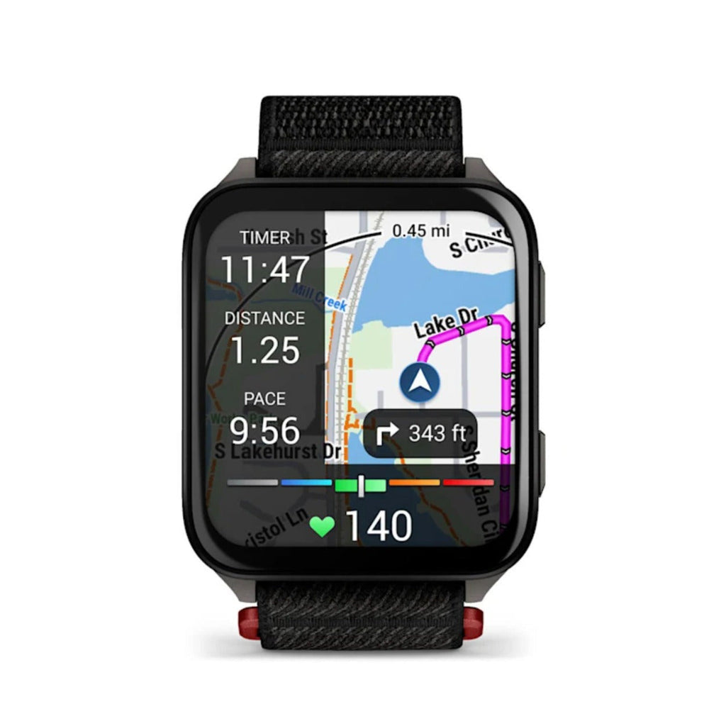 Garmin Venu X1 Black with Slate Titanium Caseback/Black ComfortFit Band Bundle