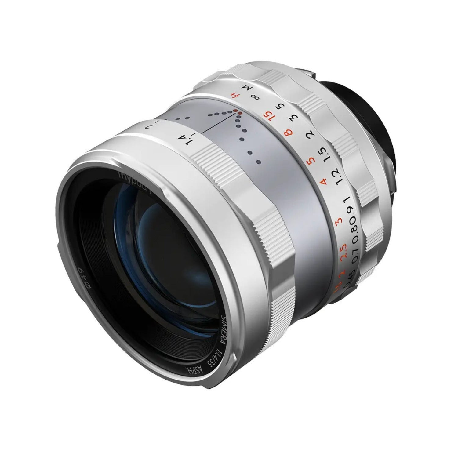 Thypoch Simera 35mm f/1.4 Full-frame Lens with Manual Focus and 49mm Filter Size (Nikon Z, Silver)