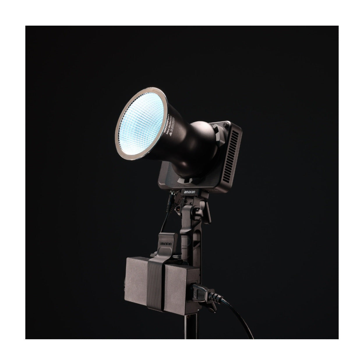 Amaran Ray 120c RGB LED Video Light (US) with Light Dome 60 2ft Circular Bowens Mount Softbox