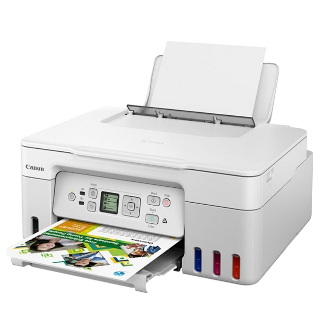 Canon PIXMA G3270 MegaTank All-in-One Wireless Inkjet Color Printer (White)