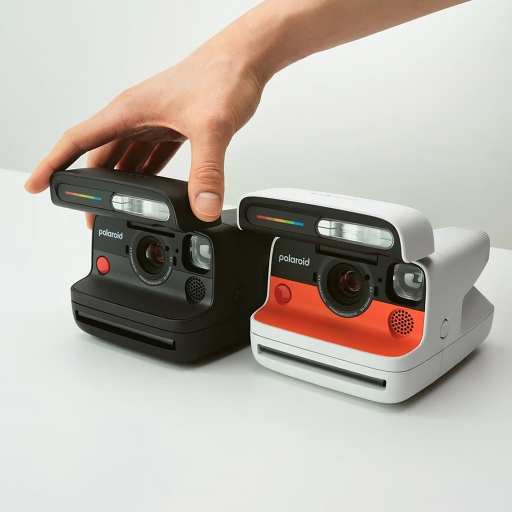 Polaroid Flip Instant Camera + Color Film Bundle (8 Photos) - White