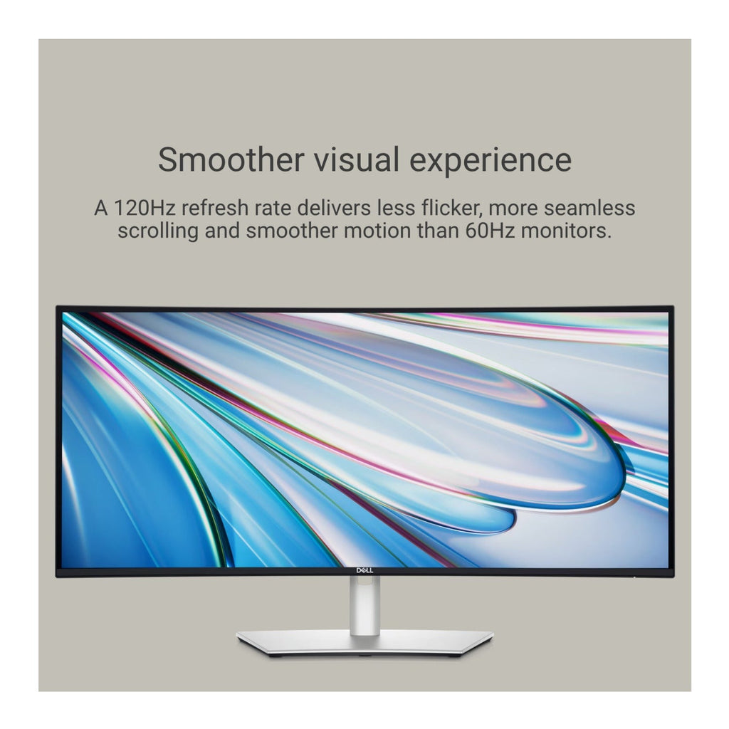 Dell UltraSharp U3425WE 34-In. UW-QHD Curved LED Monitor 120Hz (Black/Silver) (Used)