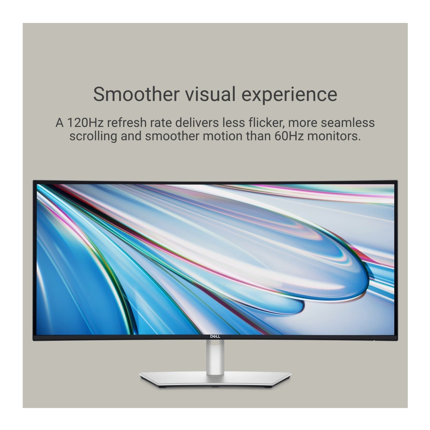 Dell UltraSharp U3425WE 34-In. UW-QHD Curved LED Monitor 120Hz (Black/Silver) (Used)