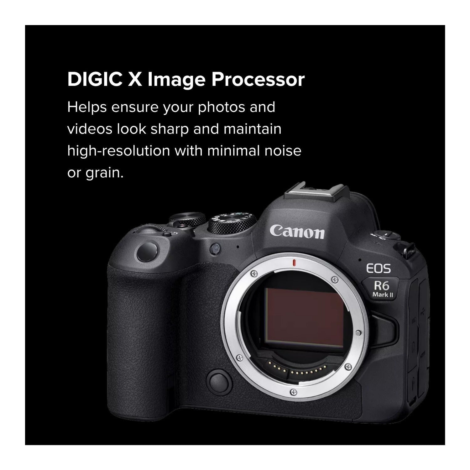 Canon EOS R6 Mark II Mirrorless Camera with Cropping Guide Firmware Bundle