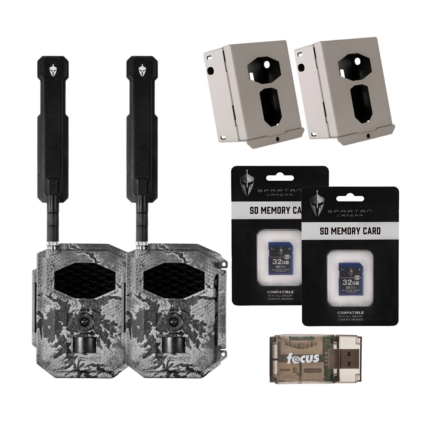 Spartan GoCam2 4G/LTE Multi-carrier Trail Camera (Areus Camo) with Accessories