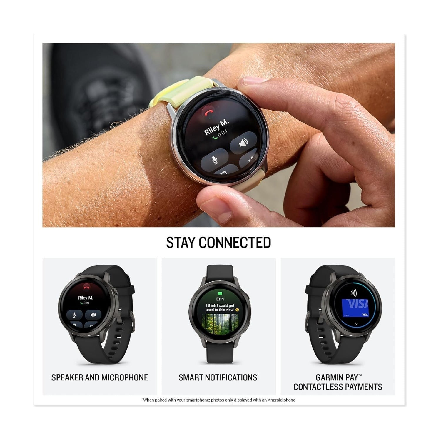 Garmin Venu 4 41mm GPS Smartwatch (Slate/Black) Bundle with Wireless Earbuds