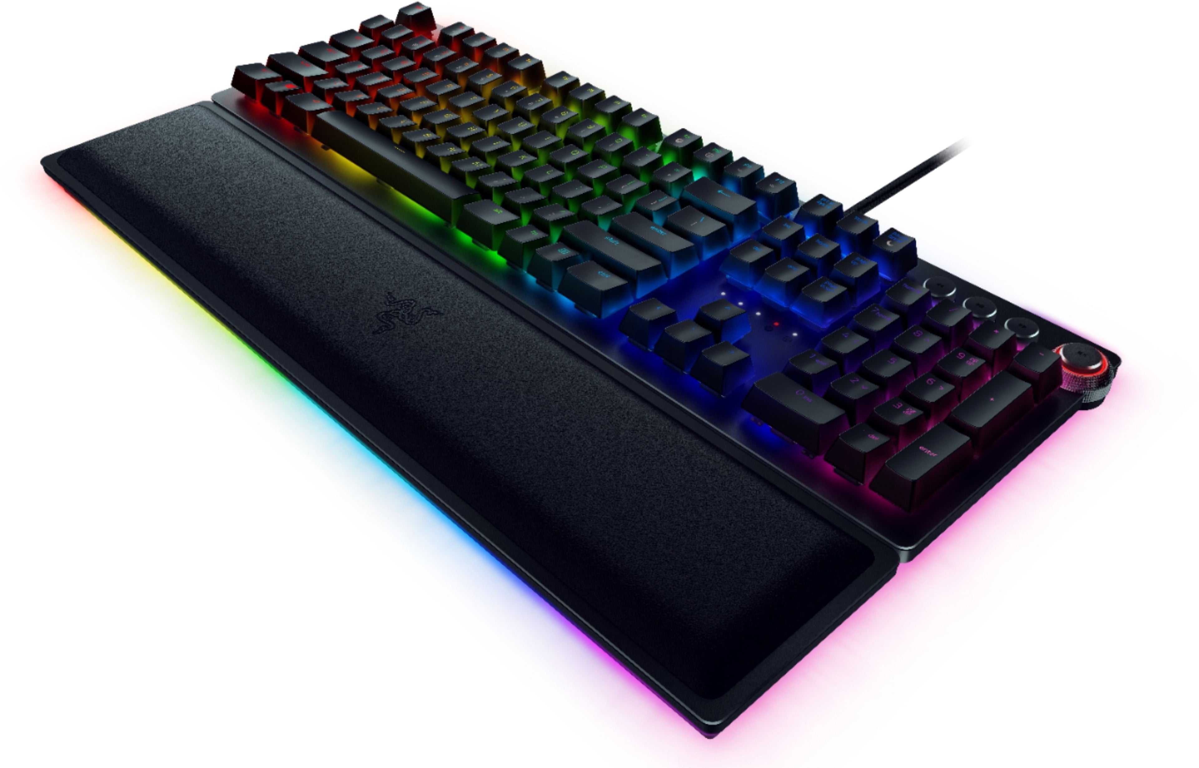 Razer Huntsman Elite Optical Gaming Keyboard, Clicky Purple Switches (Certified Refurbished)